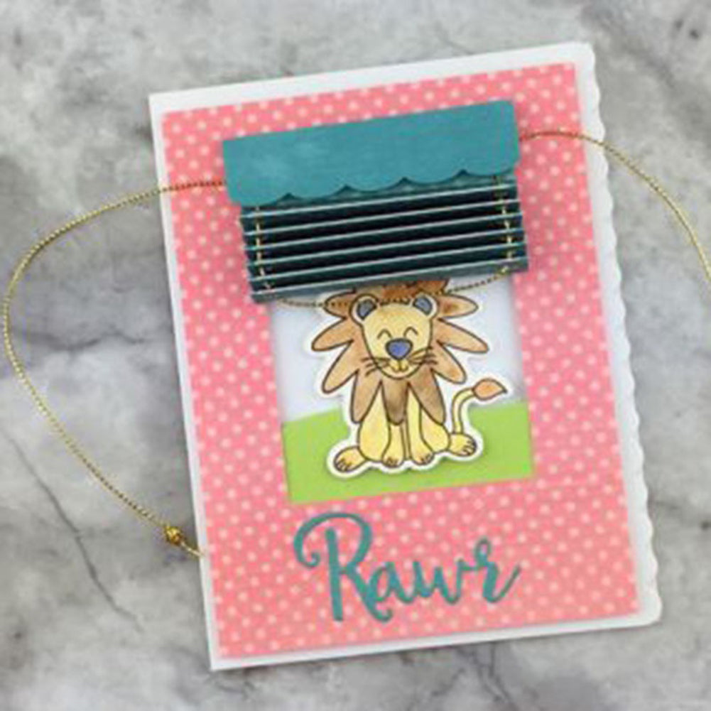 Window Curtain Stencil Metal Cutting Die Set DIY Scrapbooking Paper Card Craft