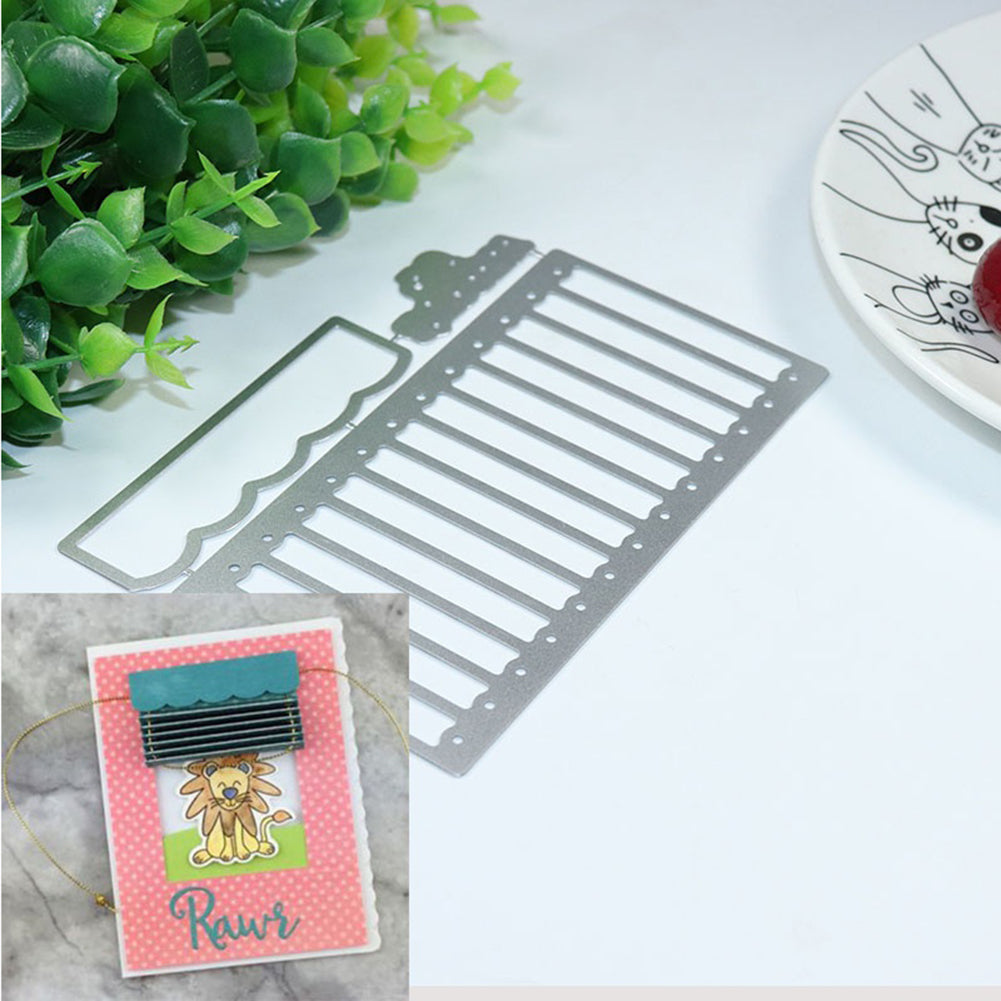 Window Curtain Stencil Metal Cutting Die Set DIY Scrapbooking Paper Card Craft