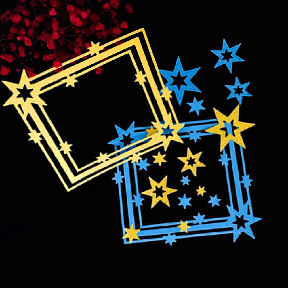 Fashion Star Photo Frame Steel Cutting Die Photo Album Art Card DIY Craft Mold