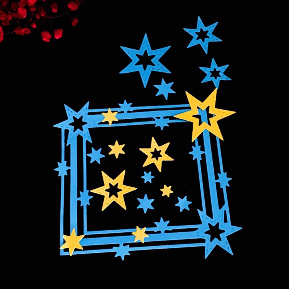 Fashion Star Photo Frame Steel Cutting Die Photo Album Art Card DIY Craft Mold