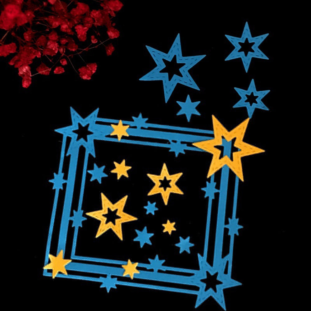 Fashion Star Photo Frame Steel Cutting Die Photo Album Art Card DIY Craft Mold