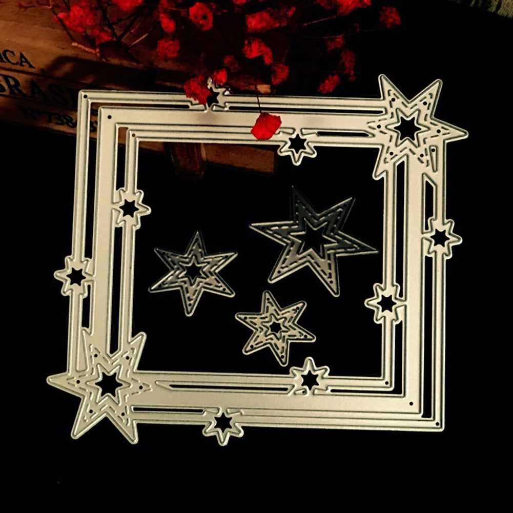 Fashion Star Photo Frame Steel Cutting Die Photo Album Art Card DIY Craft Mold