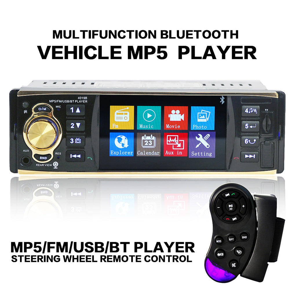HD 1080P TFT Car Bluetooth MP5 Player with Camera Steering Wheel Remote Control