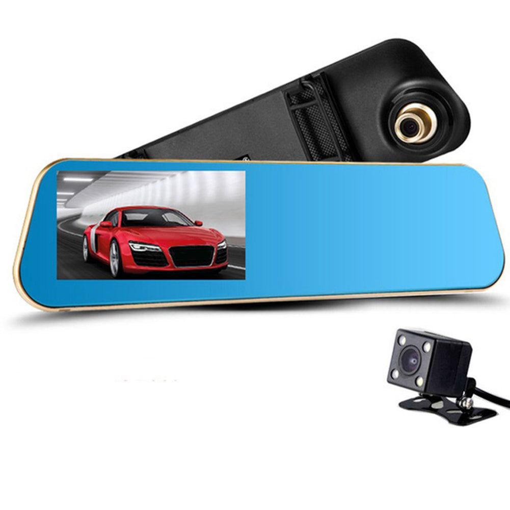 HD Cam 4.3inch Car DVR Camera 1080x720P Rearview Video Recorder Parking Monitor