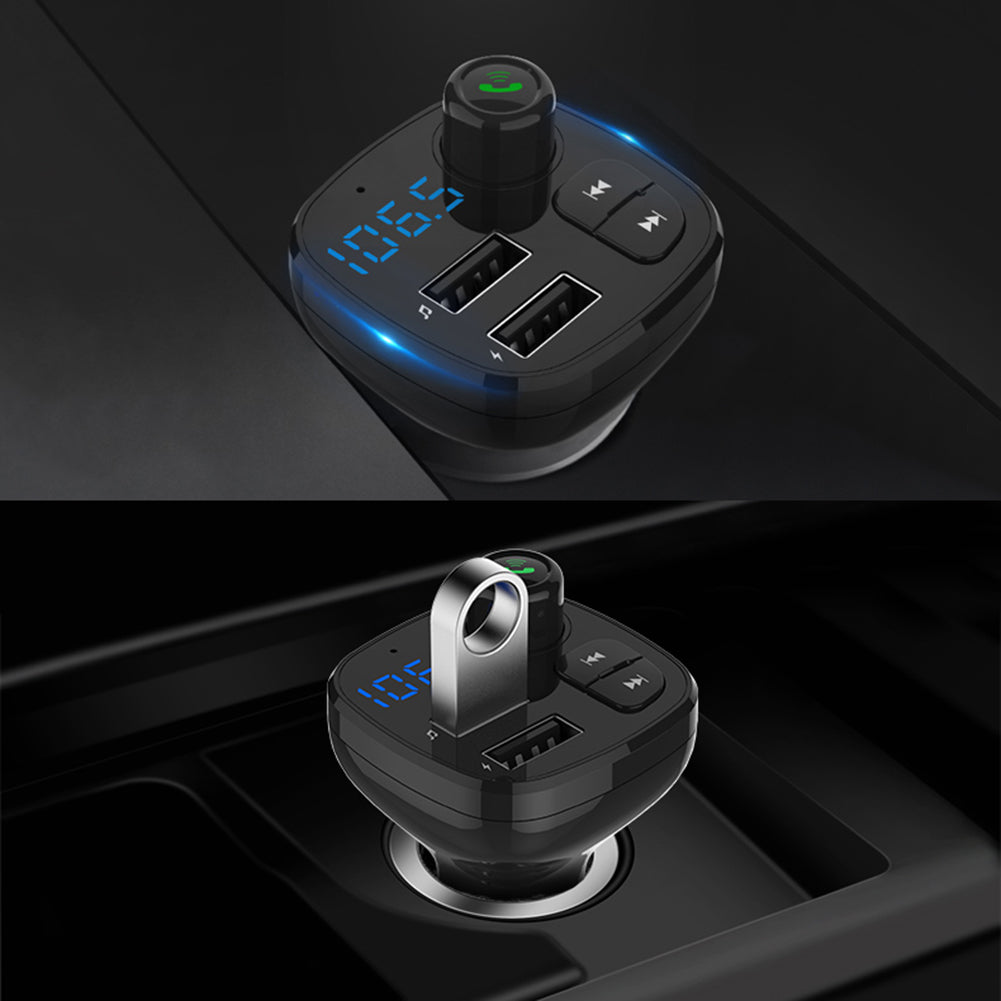 BT-12 Car Bluetooth FM Transmitter Dual USB Charger Handsfree Music MP3 Player