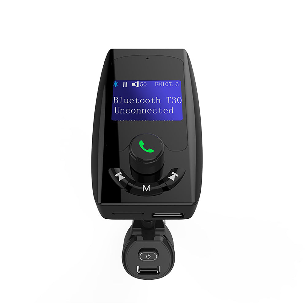 Portable Bluetooth Handsfree Kit FM Transmitter Dual USB Car MP3 Player Charger