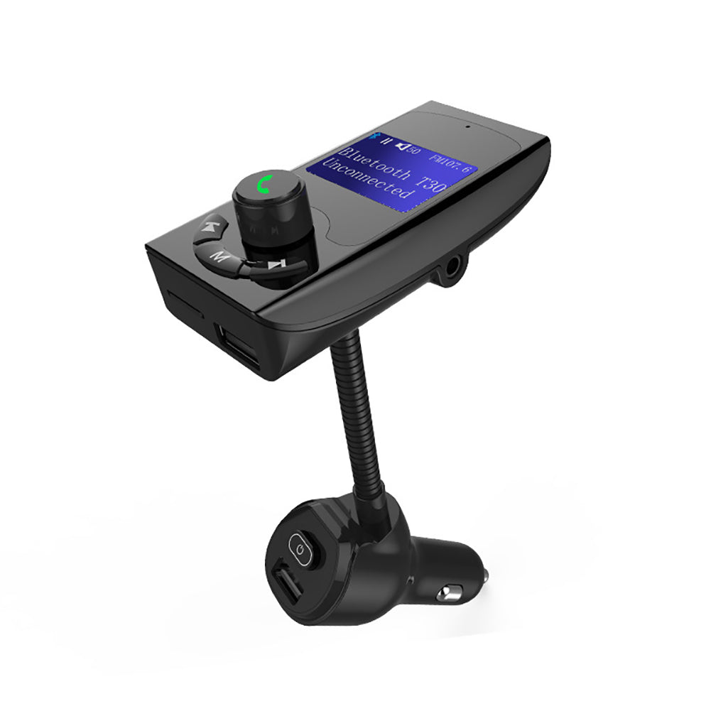 Portable Bluetooth Handsfree Kit FM Transmitter Dual USB Car MP3 Player Charger
