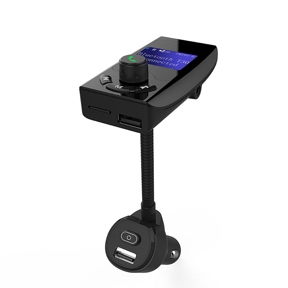 Portable Bluetooth Handsfree Kit FM Transmitter Dual USB Car MP3 Player Charger