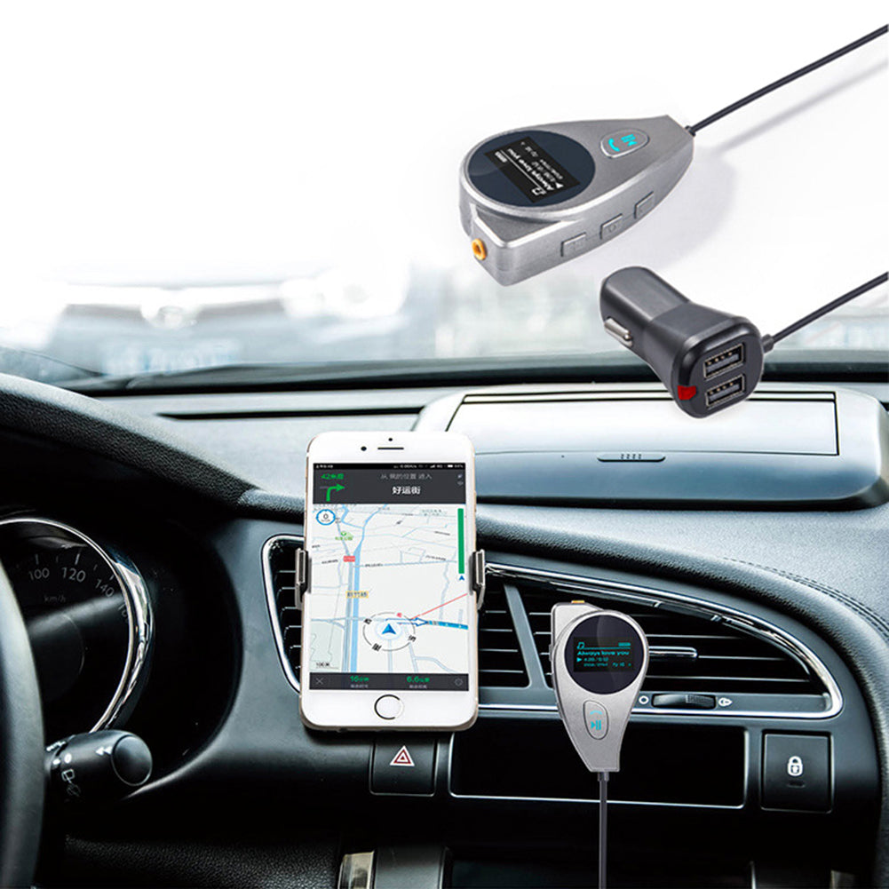 Car Auto Stereo Audio In-Dash Aux Input Receiver Hands-free MP3 FM Radio Player