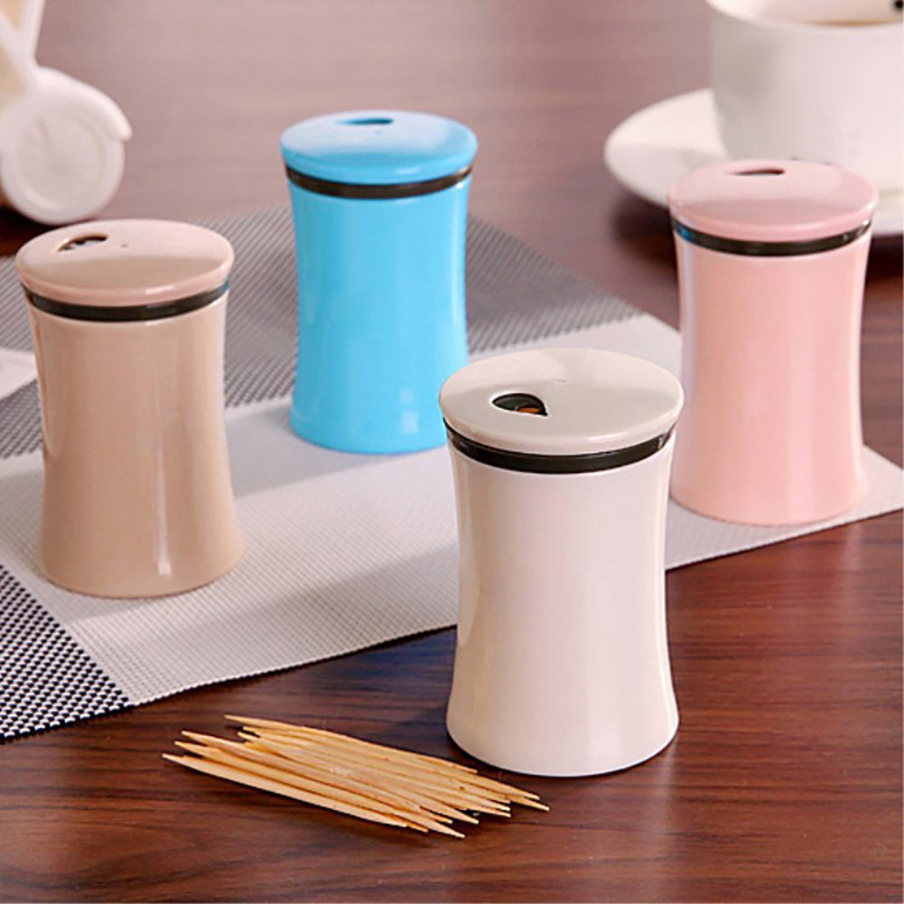 Concise Glossy Surface Toothpick Container Box Case Holder Home Restaurant Decor