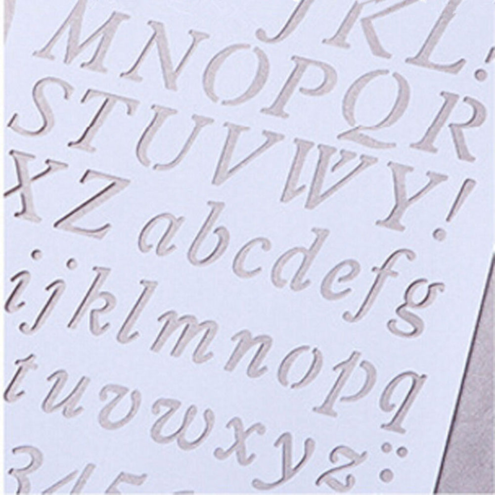 Hollow Letter Alphabet Number Stencils Painting Scrapbooking Paper Cards Craft
