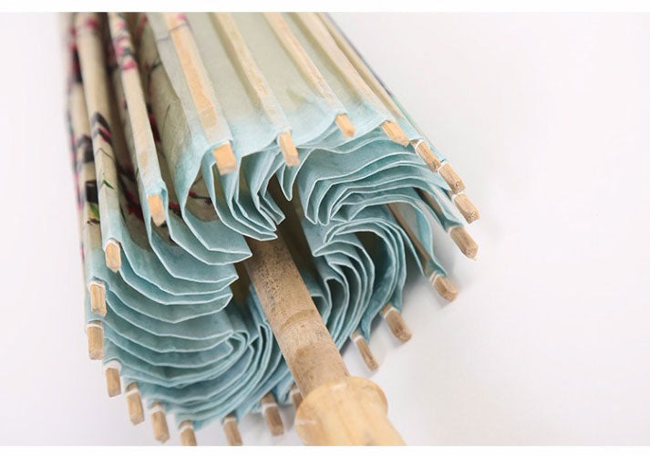 Handmade Oiled Paper Umbrella Bamboo Wooden Decorative Umbrella Women Classical Japanese Chinese Style Guarda Chuva