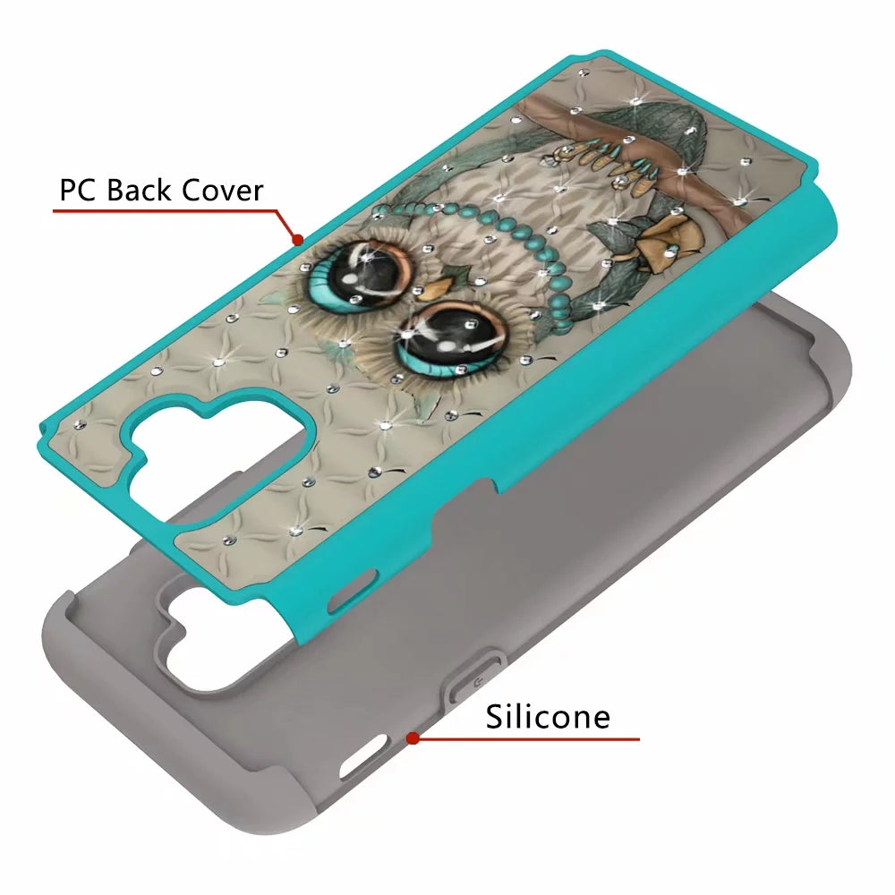 mobile phone case all-inclusive soft-edge PC hard shell 2 in 1 coated silica gel for Samsung Galaxy A6 Gray cat