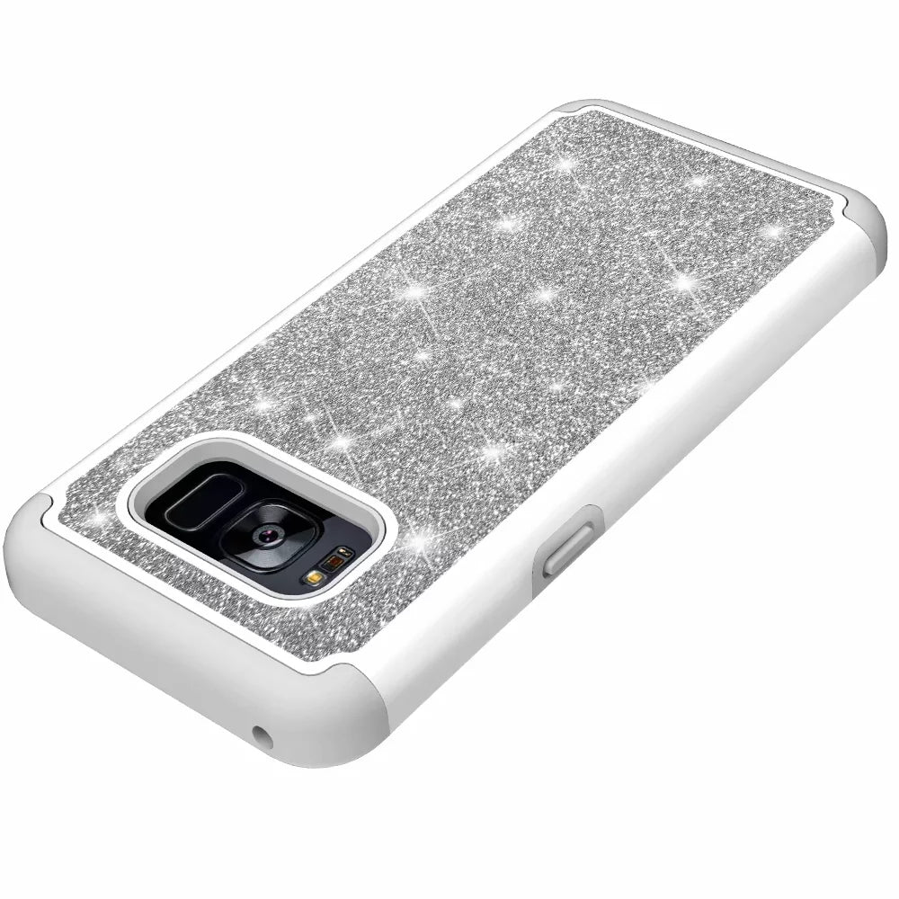 flash phone case all inclusive soft edge PC hard shell 2 in 1 anti-fall silicone for Samsung Galaxy S8