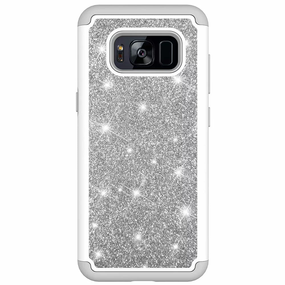 flash phone case all inclusive soft edge PC hard shell 2 in 1 anti-fall silicone for Samsung Galaxy S8