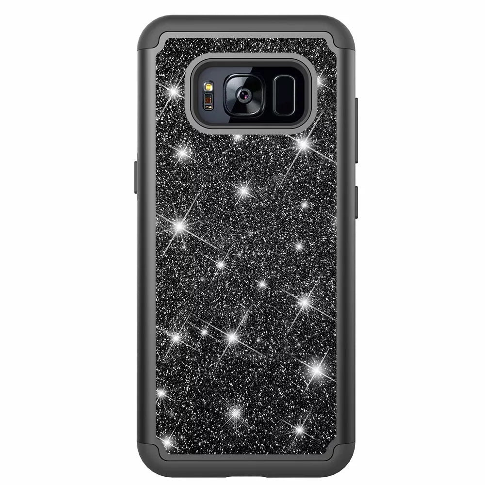flash phone case all inclusive soft edge PC hard shell 2 in 1 anti-fall silicone for Samsung Galaxy S8