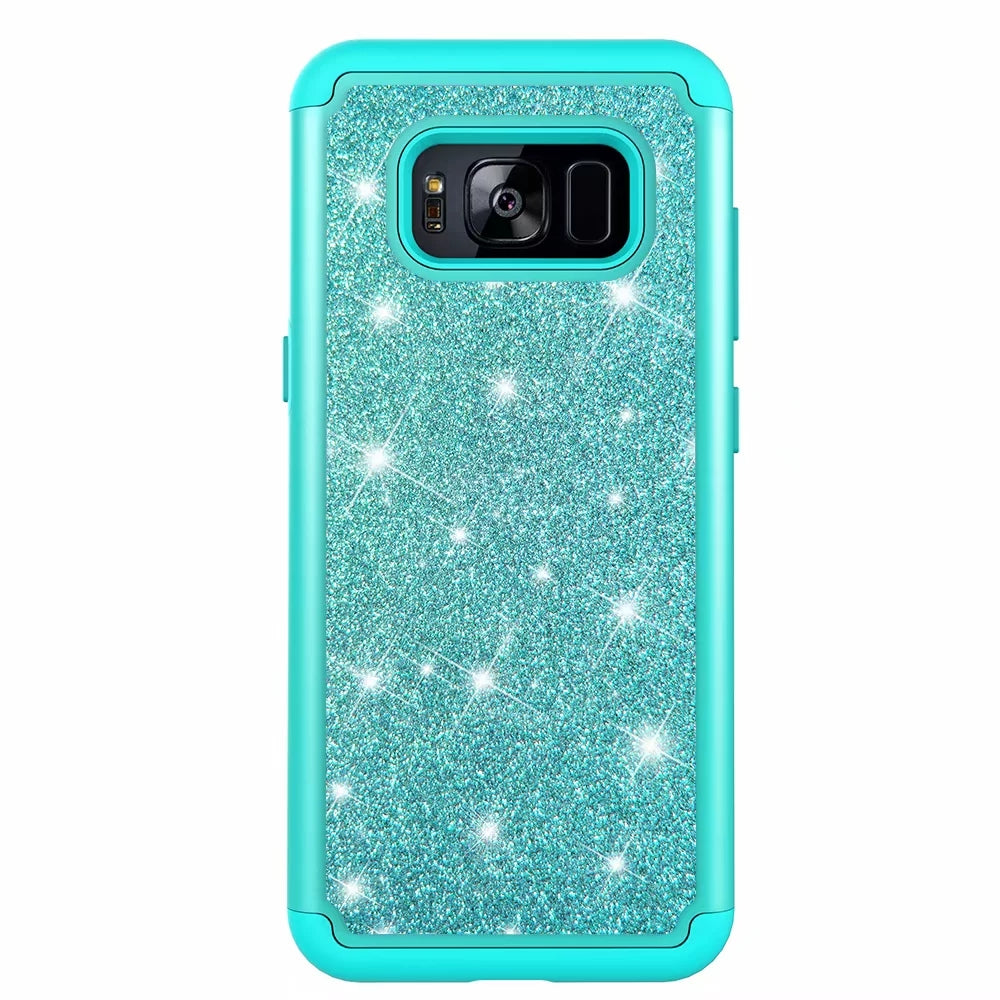 flash phone case all inclusive soft edge PC hard shell 2 in 1 anti-fall silicone for Samsung Galaxy S8