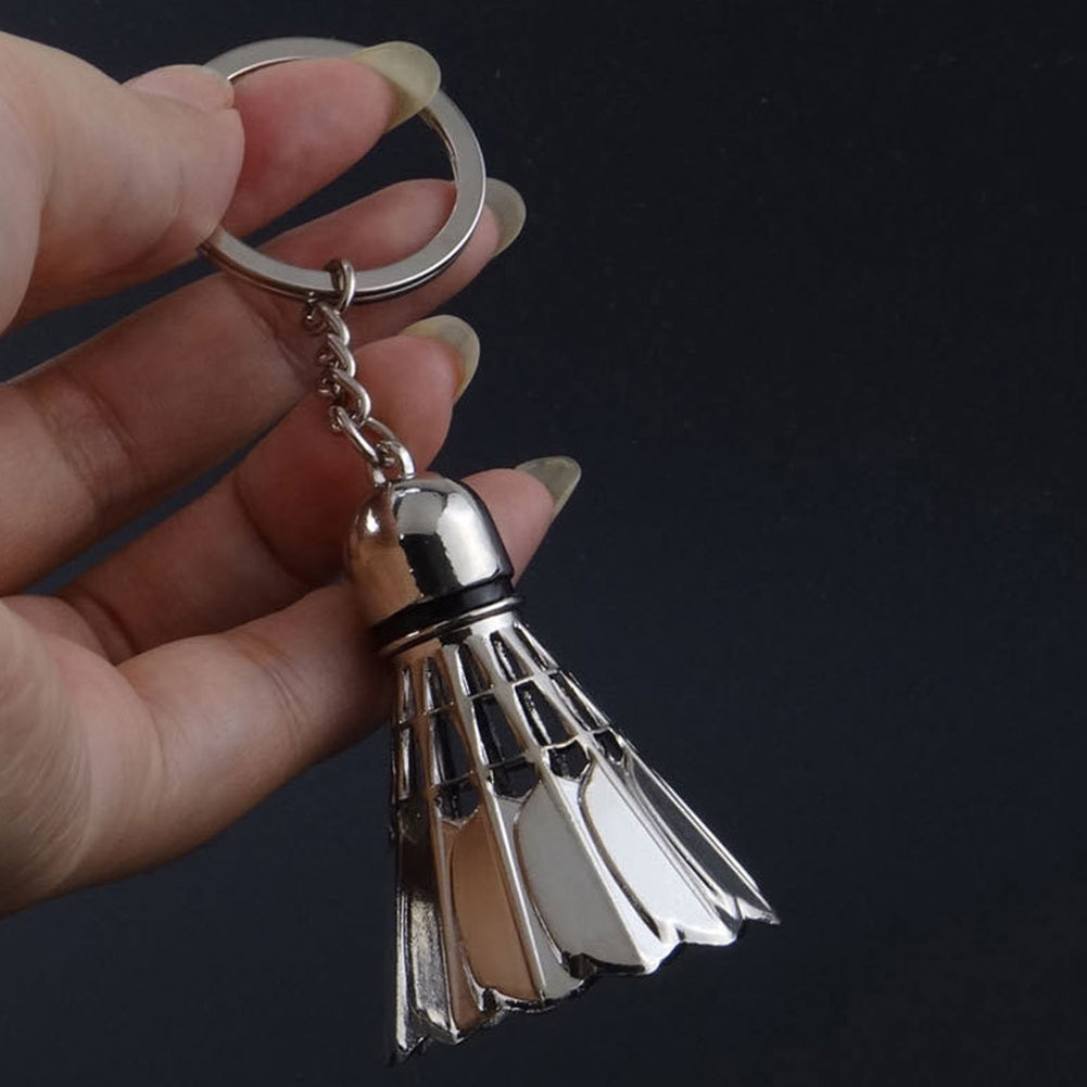 Sports Badminton Keychain Unisex Zinc Alloy Keyring Bag Hangings Car Key Chain