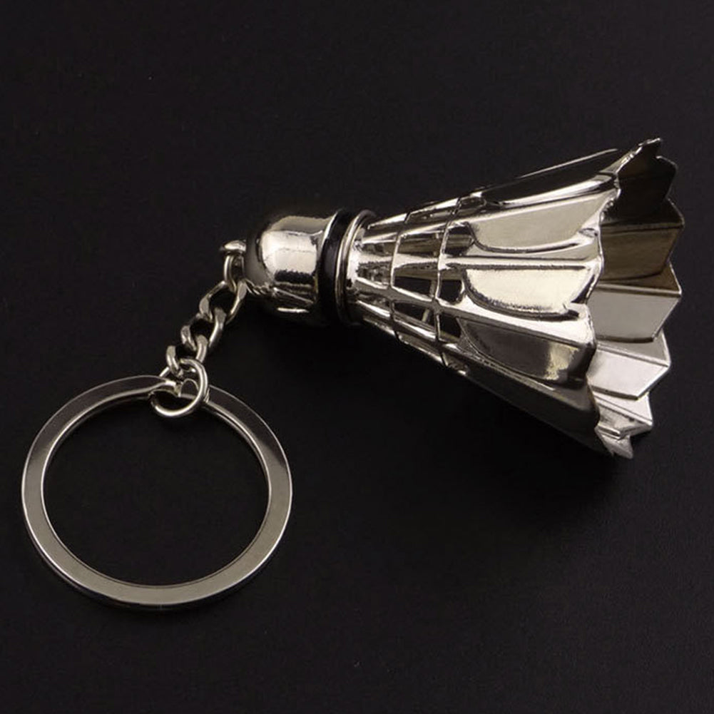 Sports Badminton Keychain Unisex Zinc Alloy Keyring Bag Hangings Car Key Chain