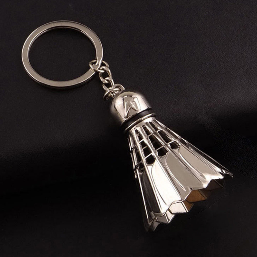 Sports Badminton Keychain Unisex Zinc Alloy Keyring Bag Hangings Car Key Chain