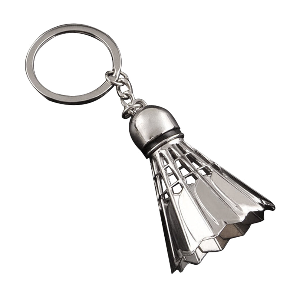 Sports Badminton Keychain Unisex Zinc Alloy Keyring Bag Hangings Car Key Chain