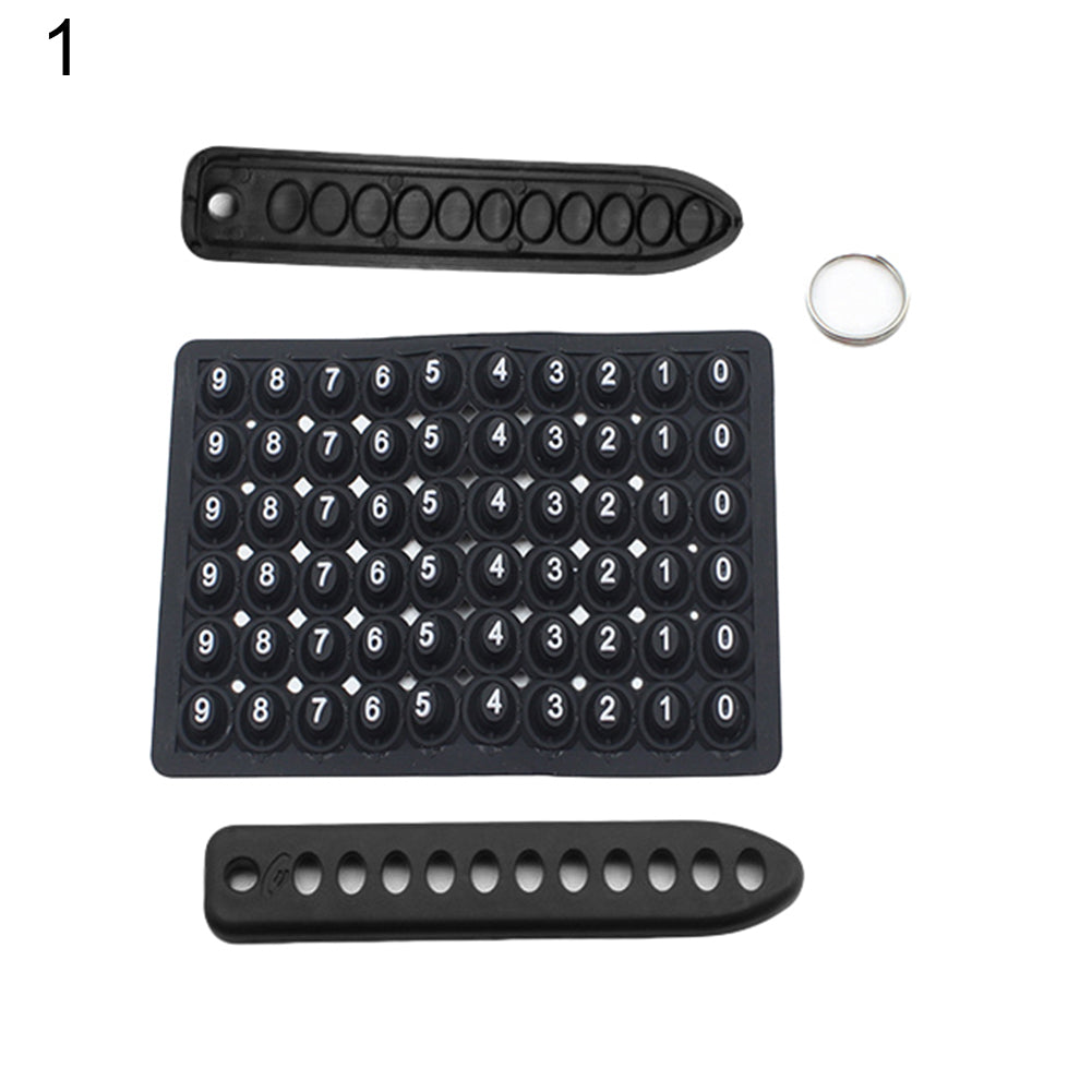 DIY Anti-Lost Phone Number Mark Keychain Pendant Car Key Handbag Hanging Decor