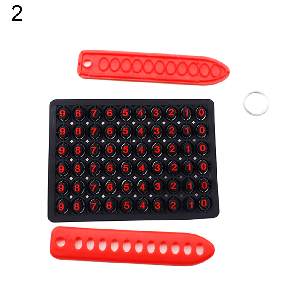 DIY Anti-Lost Phone Number Mark Keychain Pendant Car Key Handbag Hanging Decor