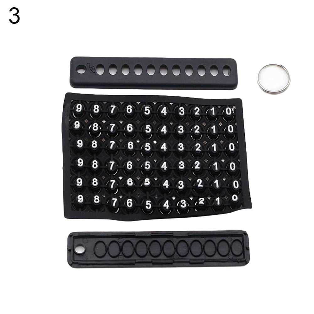 DIY Anti-Lost Phone Number Mark Keychain Pendant Car Key Handbag Hanging Decor