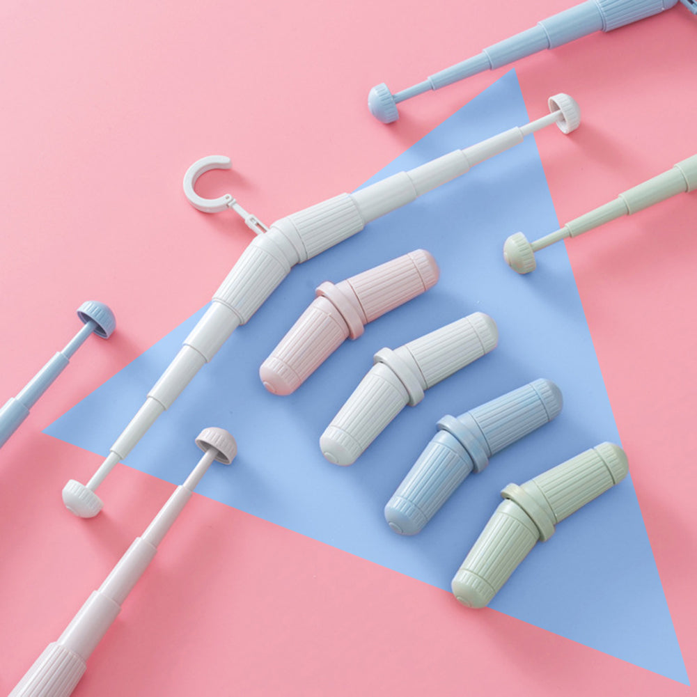 Portable Stretch Hanging Bathroom Wardrobe Towel Hanger Travel Anti-slip Tool