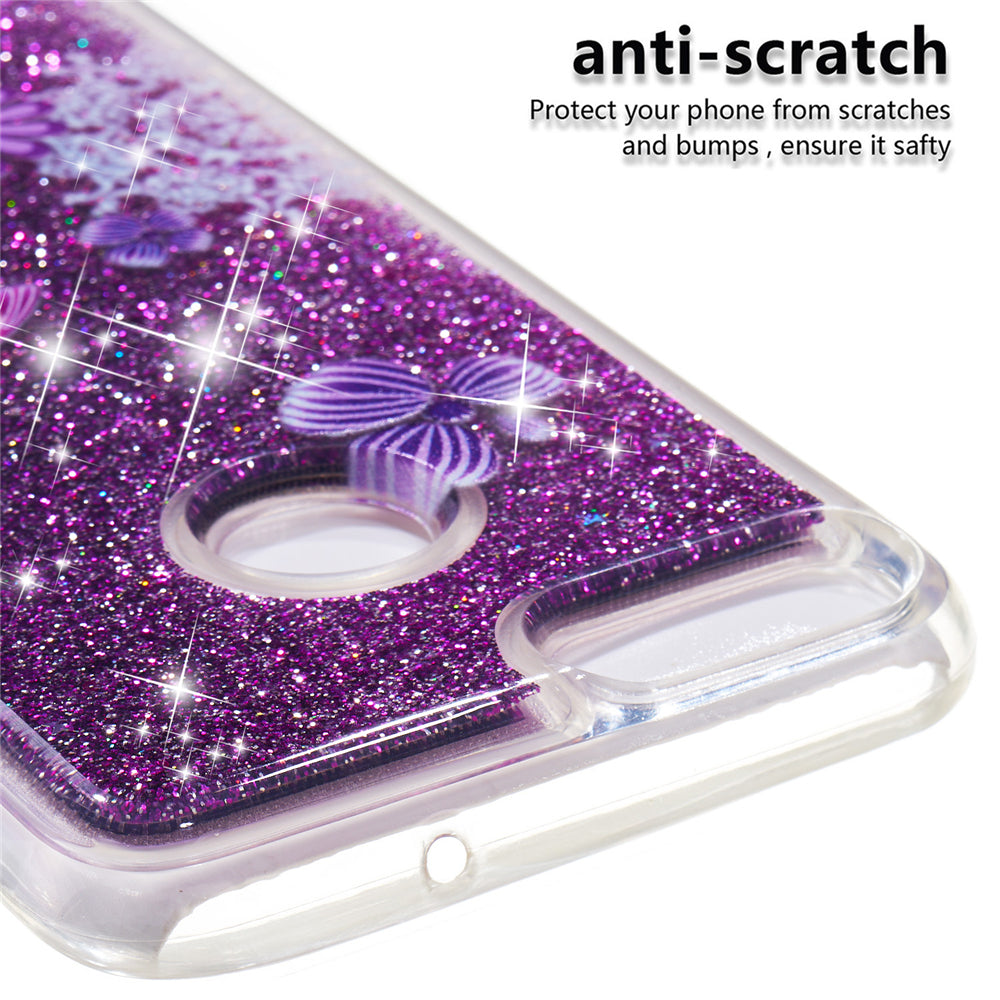 TPU full soft quicksand shatter-resistant mobile phone case for Huawei to enjoy 7S - Imagine 7S  butterfly