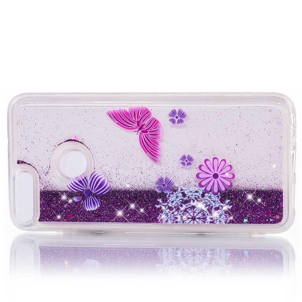 TPU full soft quicksand shatter-resistant mobile phone case for Huawei to enjoy 7S - Imagine 7S  butterfly