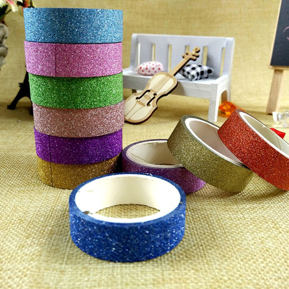 10 Pcs Washi Paper Adhesive Tape DIY Craft Stickers Albums Decor 1.5cmx3m