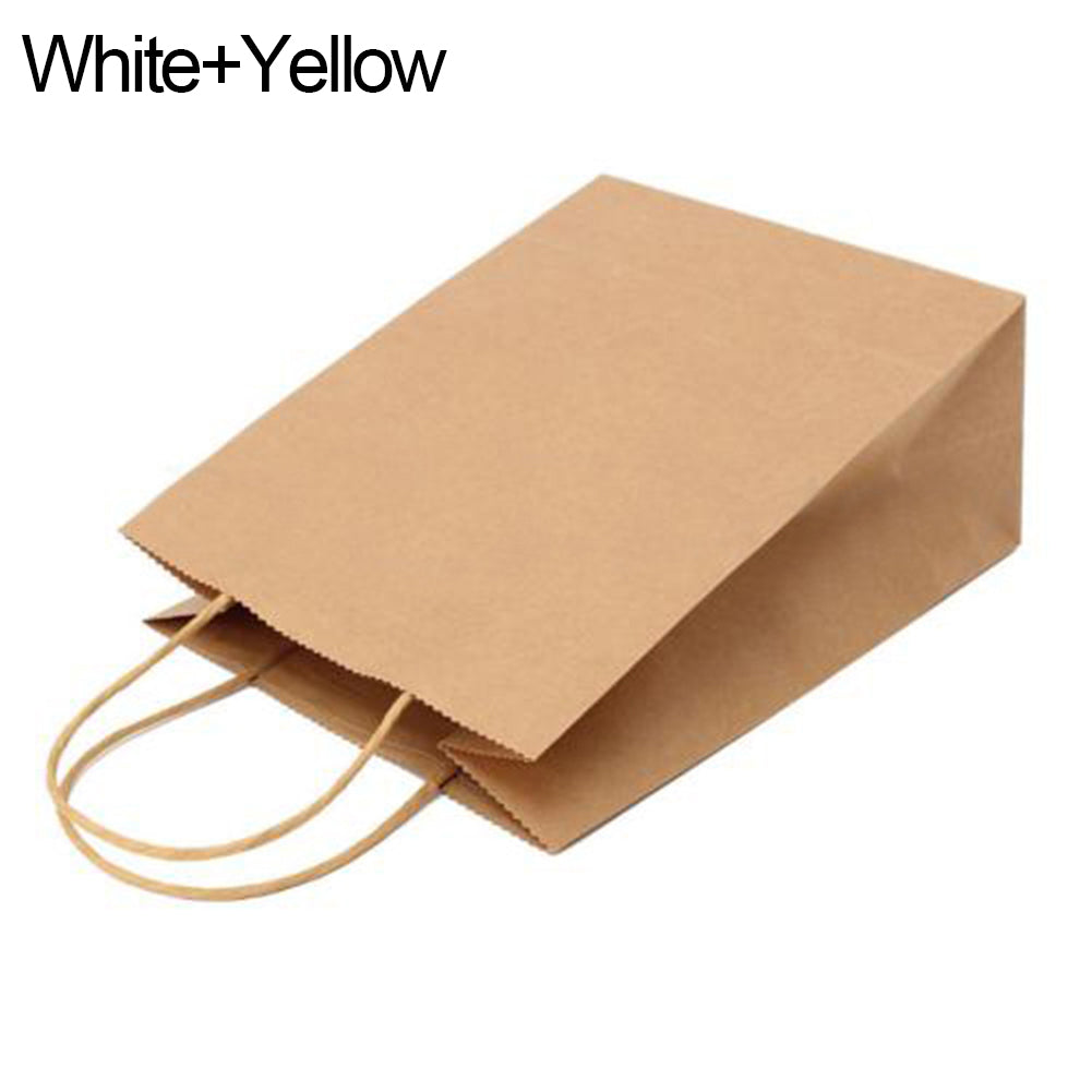 Colored Paper Carry Bag with Handle for Present Wedding Party Birthday Gift