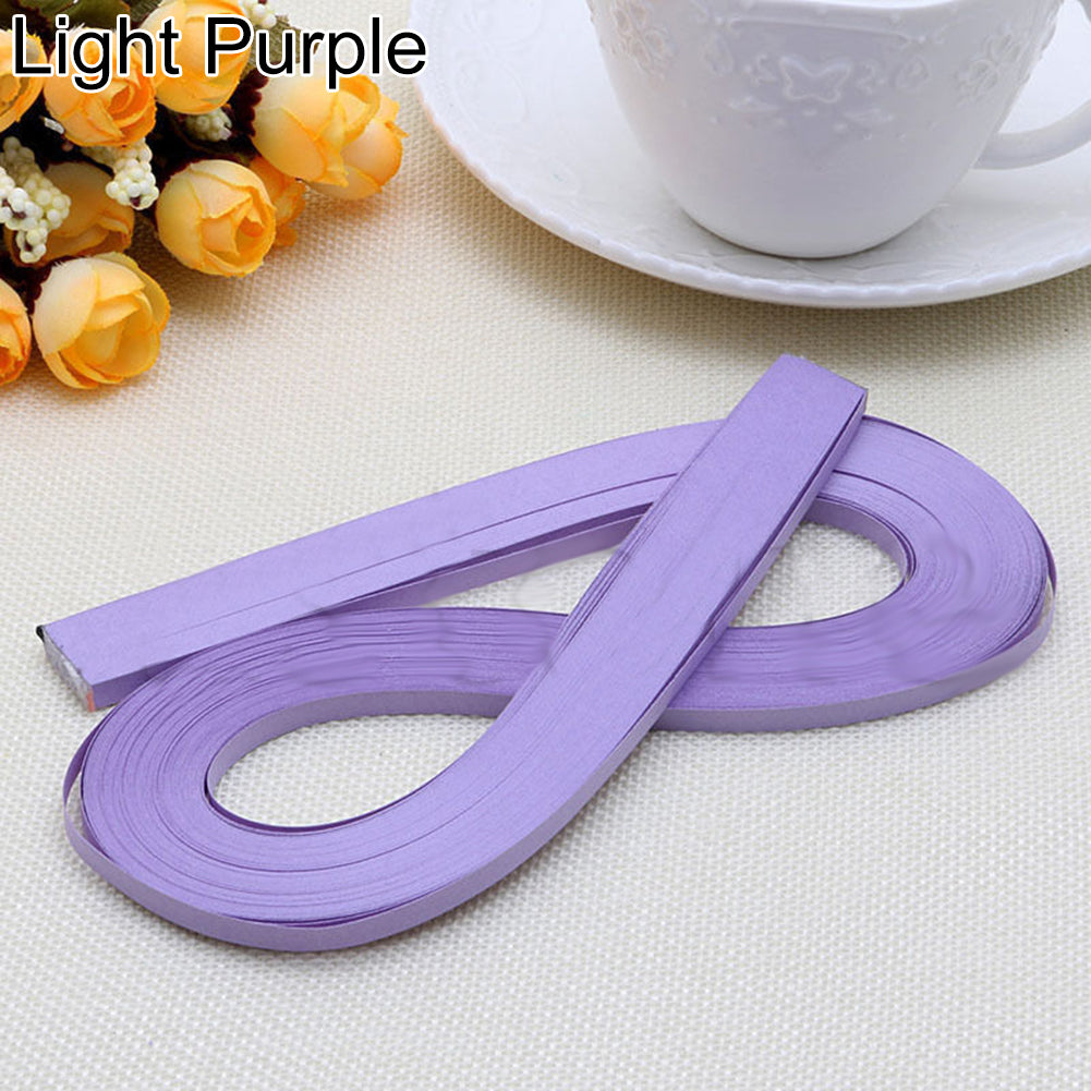 Handmade 120 Stripes 5mm Width Quilling Origami Paper Pure Colour DIY Tool Gift