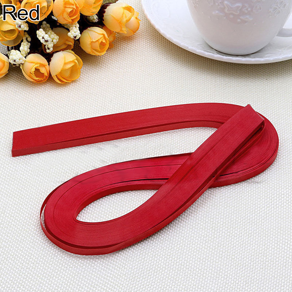 Handmade 120 Stripes 5mm Width Quilling Origami Paper Pure Colour DIY Tool Gift