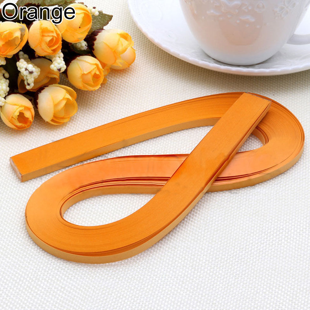 Handmade 120 Stripes 5mm Width Quilling Origami Paper Pure Colour DIY Tool Gift