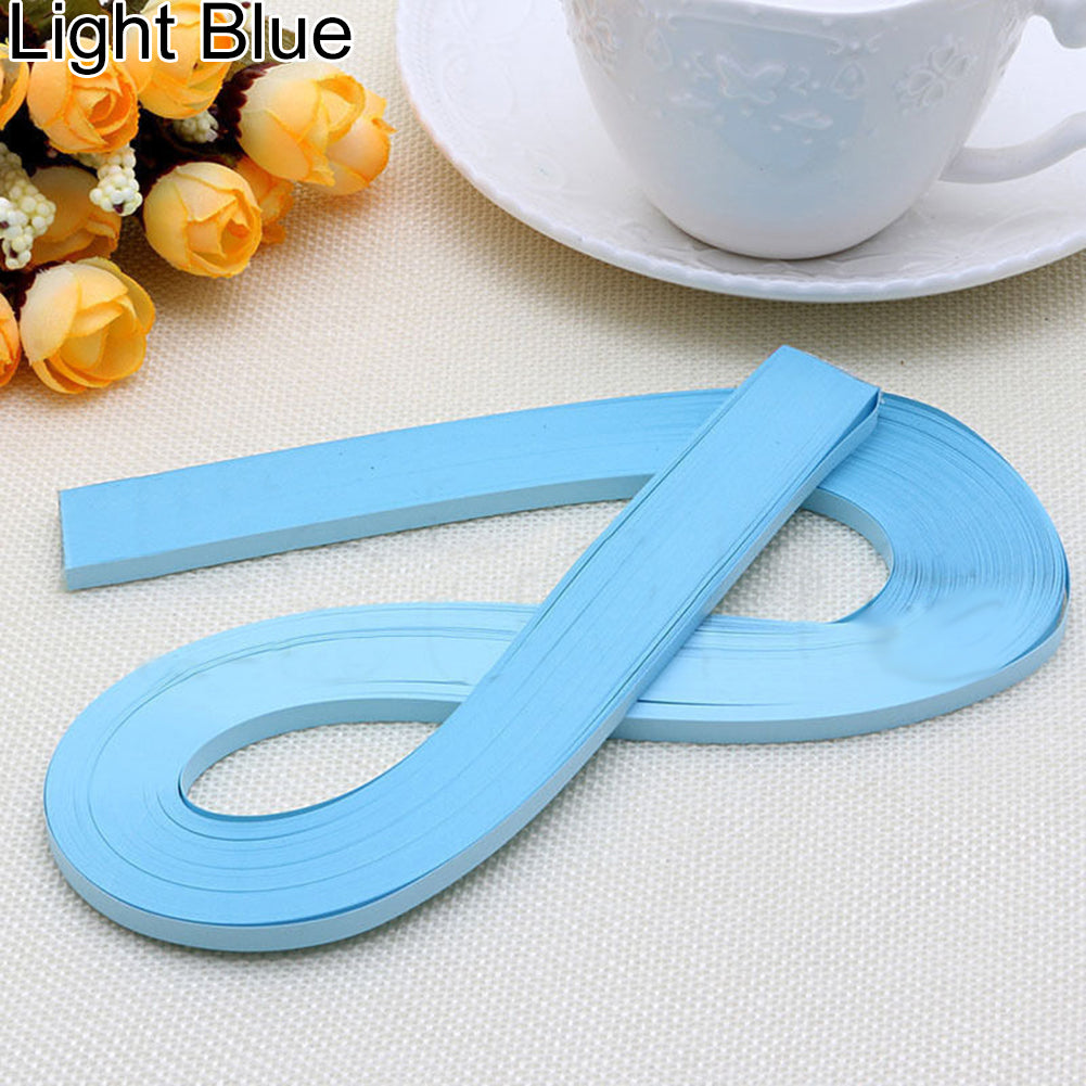 Handmade 120 Stripes 5mm Width Quilling Origami Paper Pure Colour DIY Tool Gift