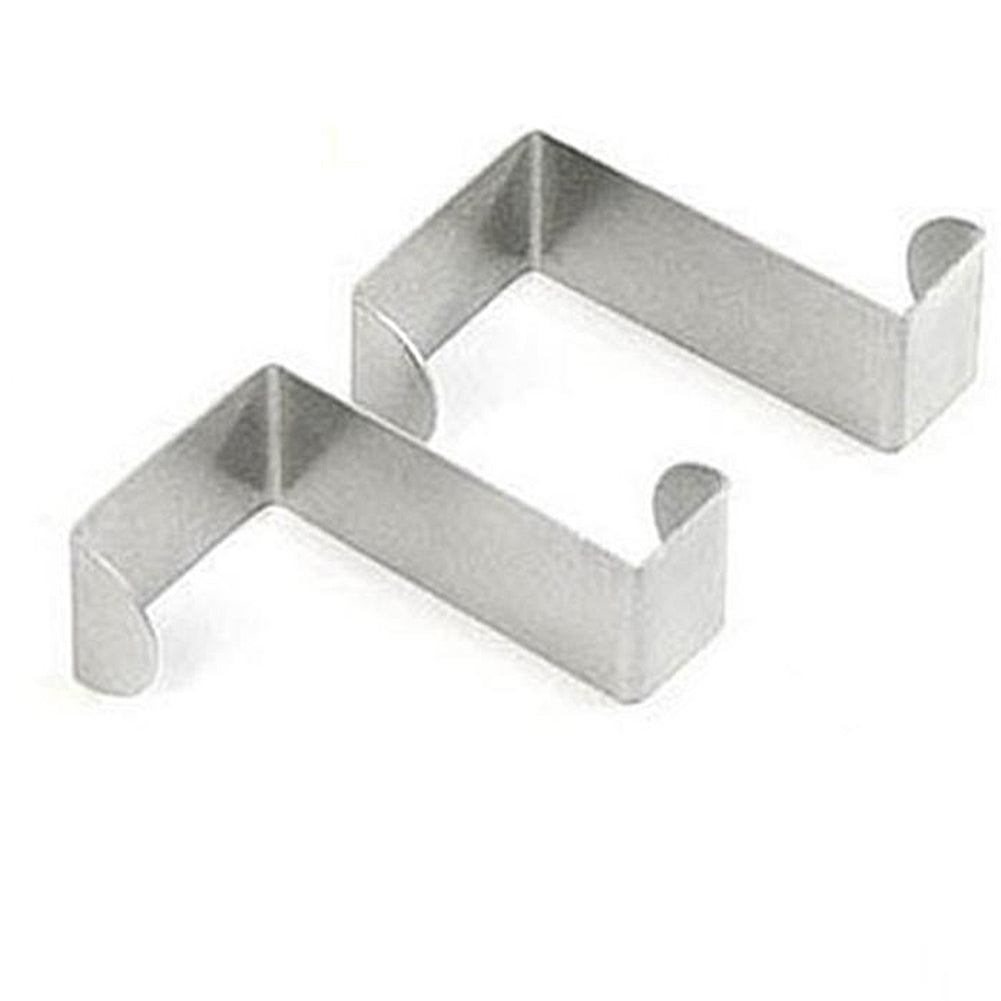2Pcs S Shape Stainless Steel Over Door Hooks Kitchen Bathroom Cabinet Hanger