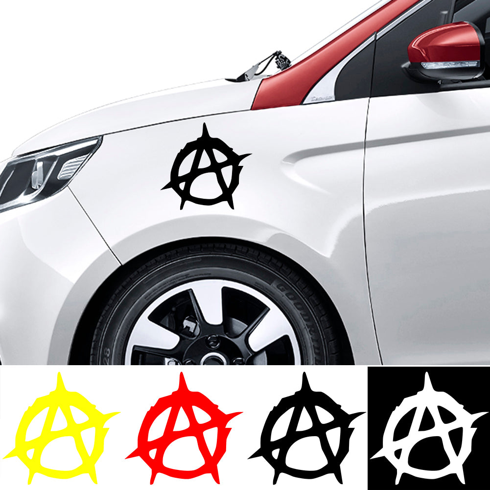 Anarchy Symbol Car-Styling Truck Body Window Decals Reflective Sticker Decor