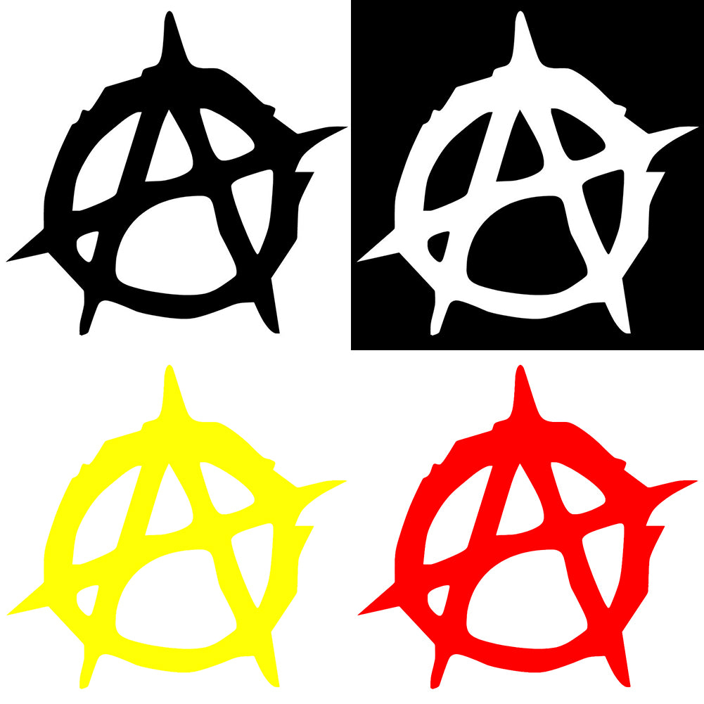 Anarchy Symbol Car-Styling Truck Body Window Decals Reflective Sticker Decor
