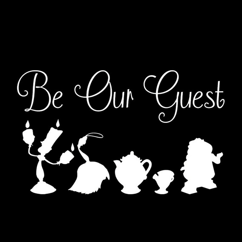 Be Our Guest Funny Car-styling Body Window Sticker Reflective Decal Decoration