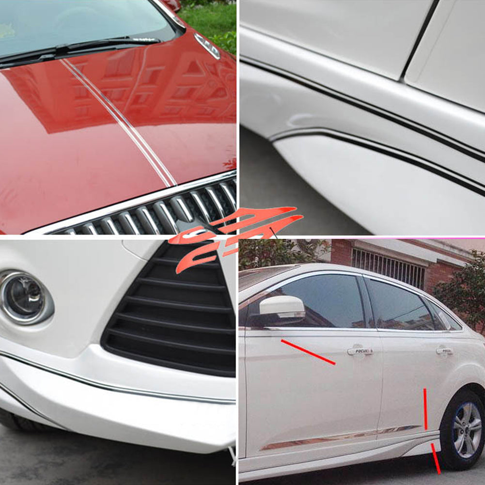 Graphics Car Waist Line Sticker Stripe Door Hood Side Skirt Decal Decoration