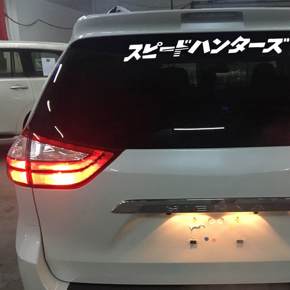 Japanese JDM Speedhunter Car Sticker Headlight Hood Reflective Decals Decor