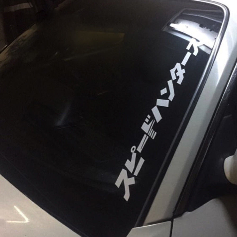 Japanese JDM Speedhunter Car Sticker Headlight Hood Reflective Decals Decor
