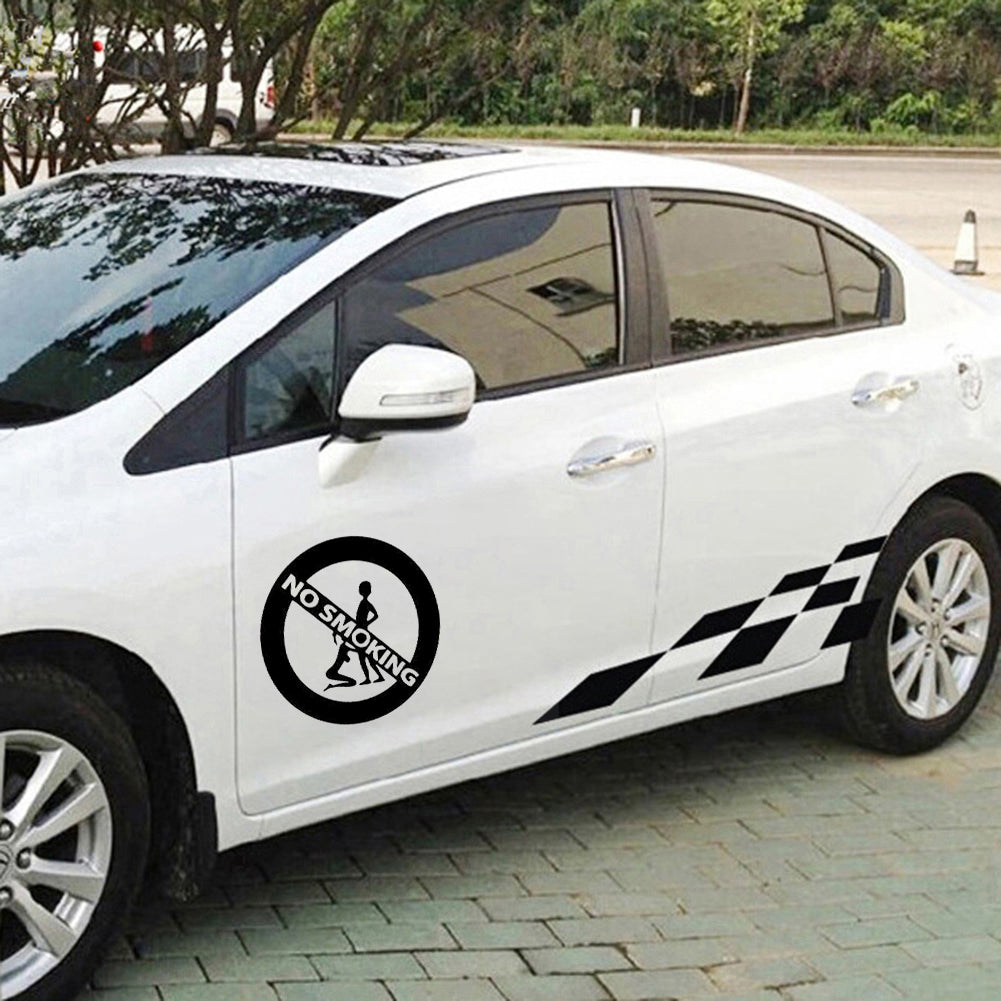 Girl Boy No Smoking Waterproof Car Styling Stickers Vehicle Decal Decoration