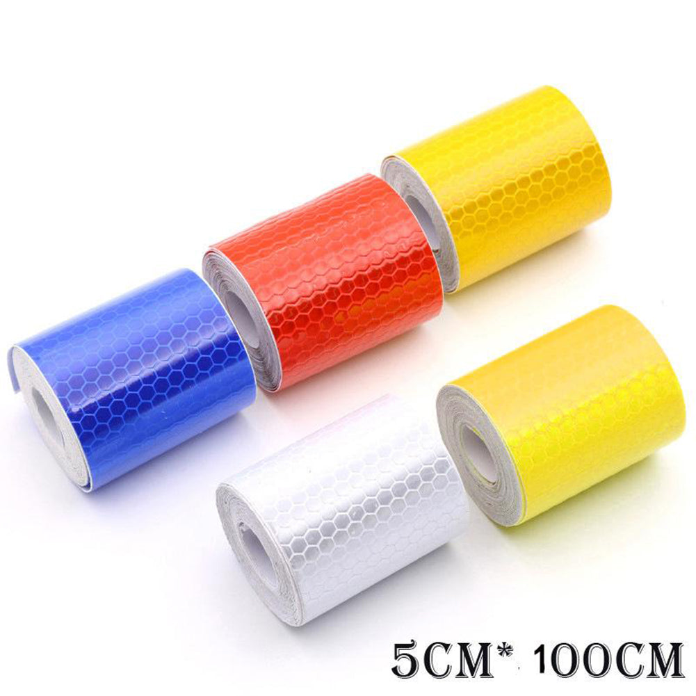 1m x 5cm Reflective Safety Warning Conspicuity Tape Film Car Body Sticker