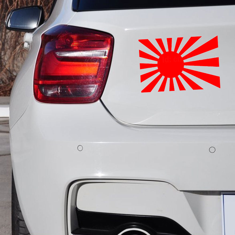 Japanese Rising Sun Flag Car-Styling Body Window Decals Reflective Sticker Decor