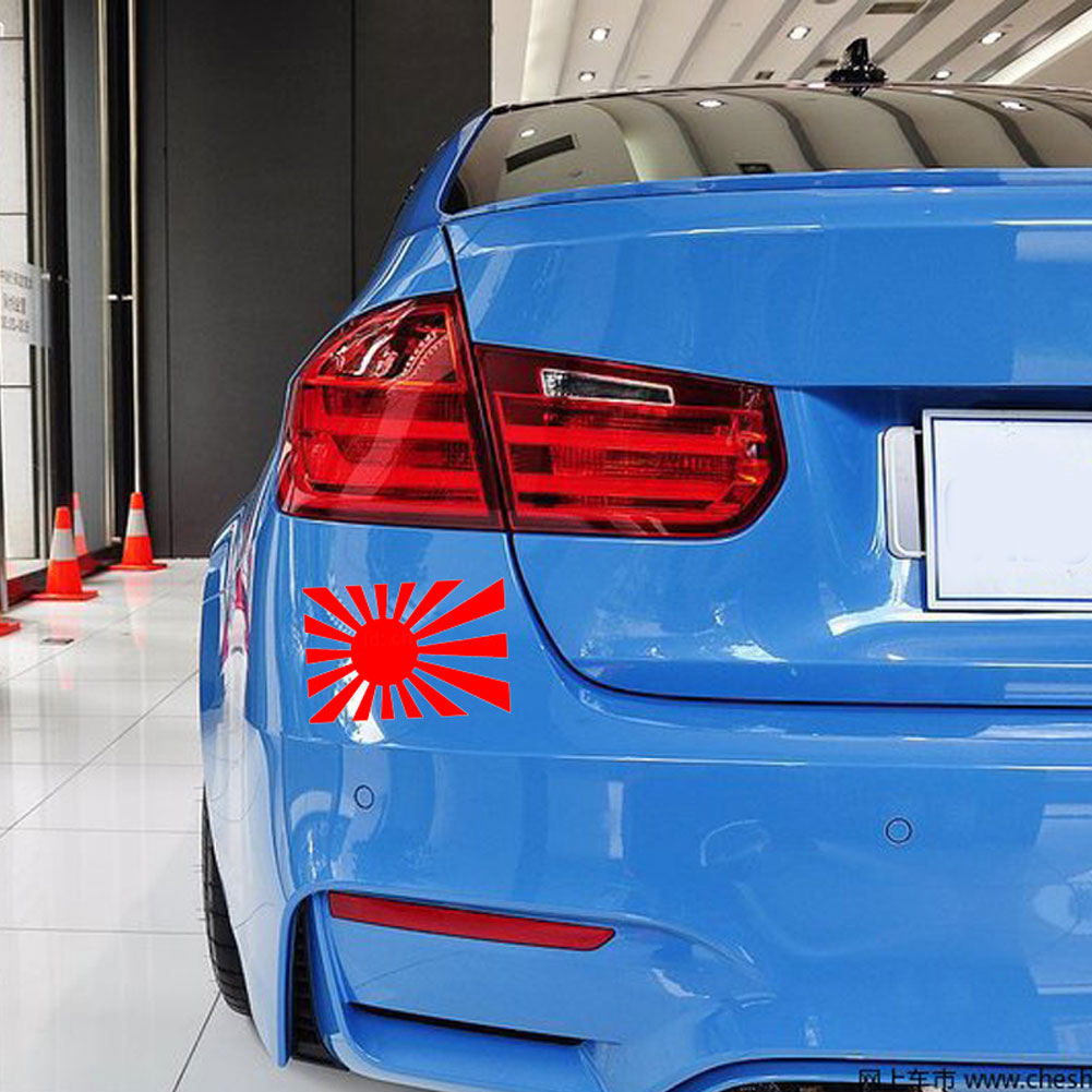 Japanese Rising Sun Flag Car-Styling Body Window Decals Reflective Sticker Decor