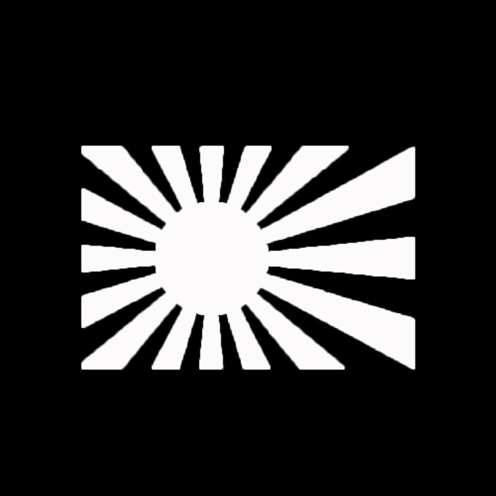 Japanese Rising Sun Flag Car-Styling Body Window Decals Reflective Sticker Decor