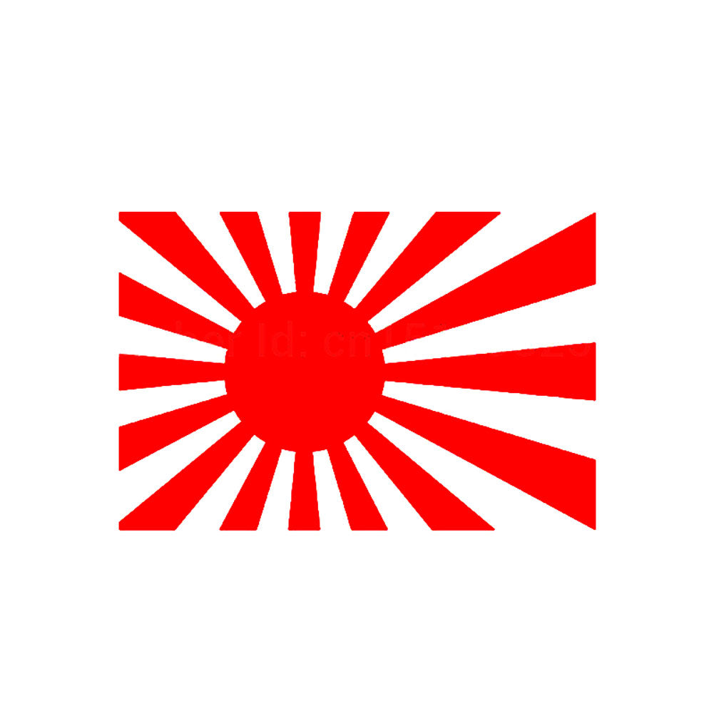 Japanese Rising Sun Flag Car-Styling Body Window Decals Reflective Sticker Decor